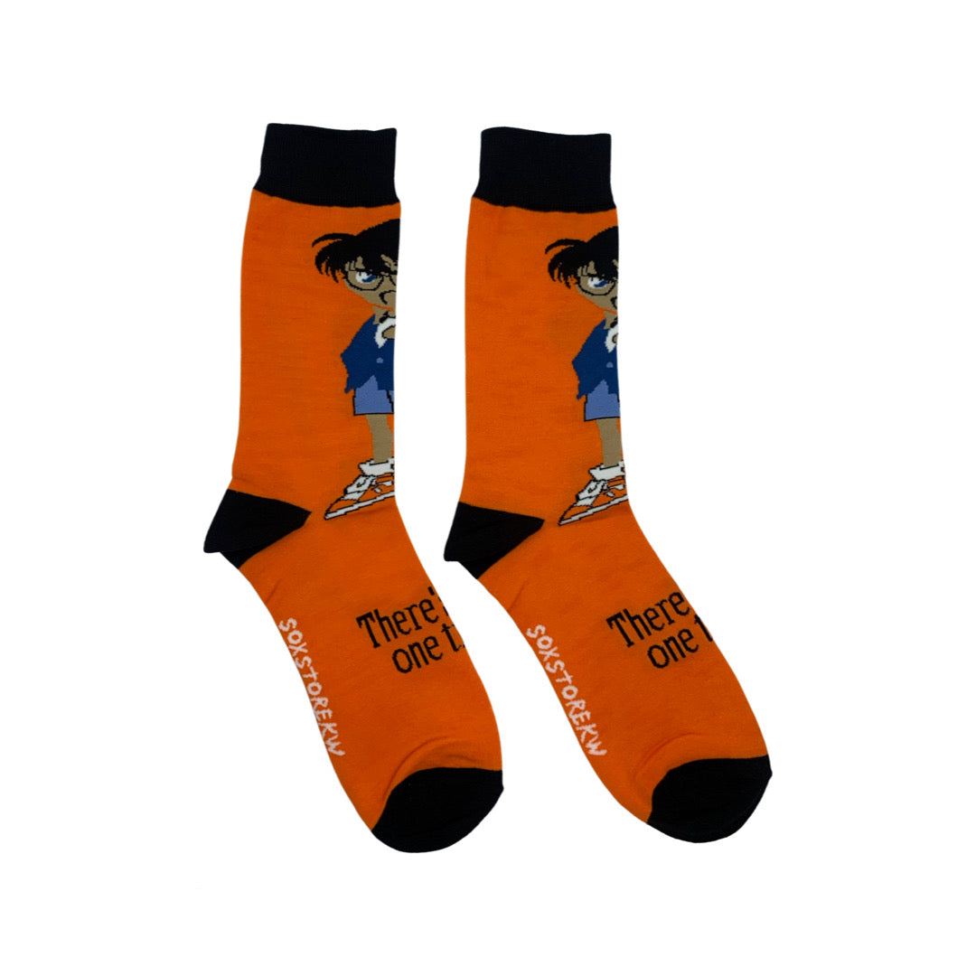 DETECTIVE CONAN ORANGE SOCKS